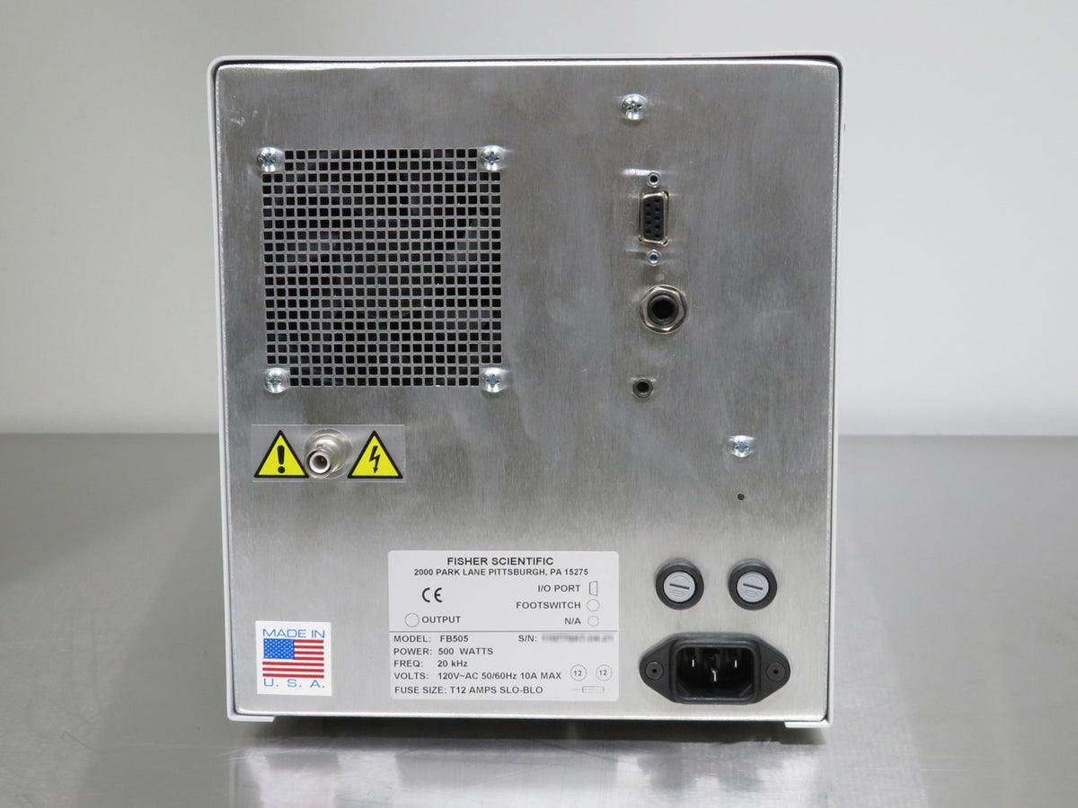 Fisherbrand Model 505 Sonifier w/ Probe and Sound Enclosure