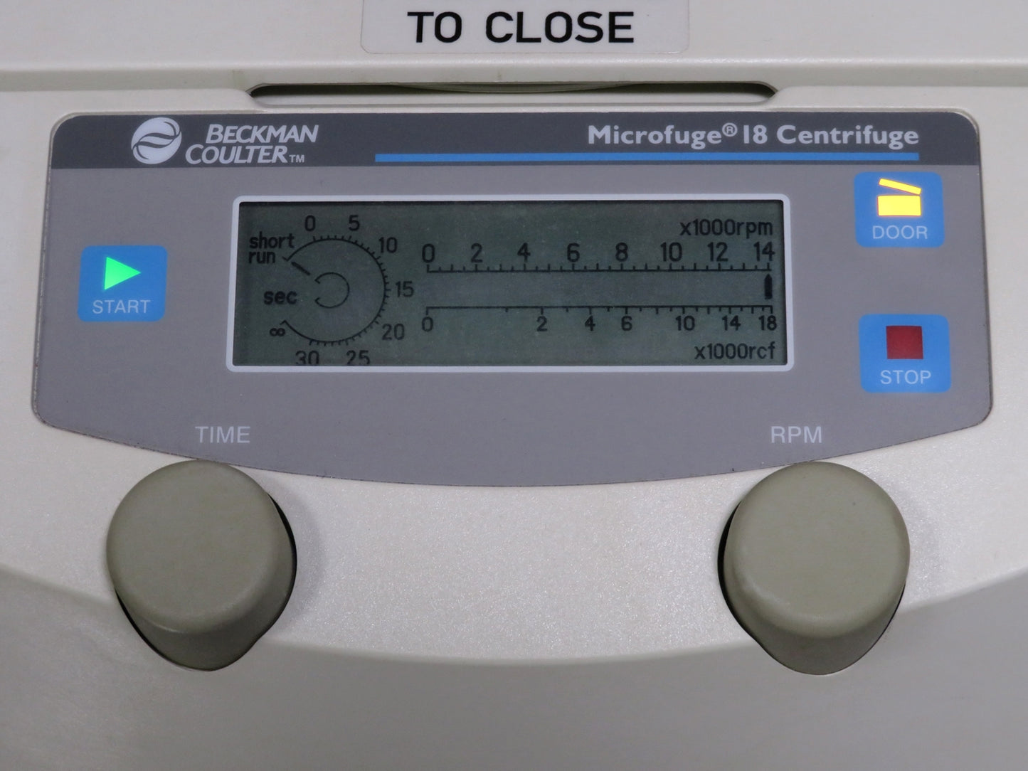 Beckman Microfuge 18 Centrifuge