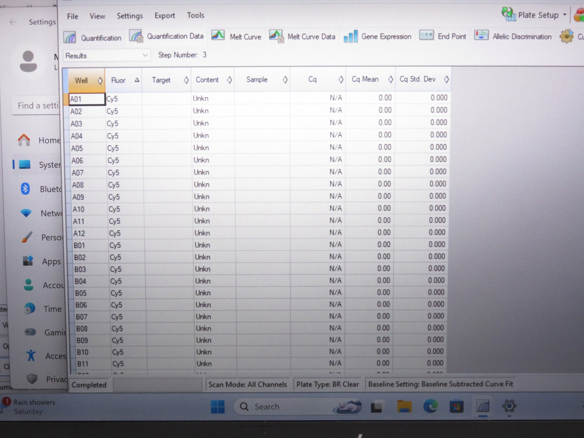 Biorad CFX96 Touch Real-Time PCR System w/ CFX Maestro Software