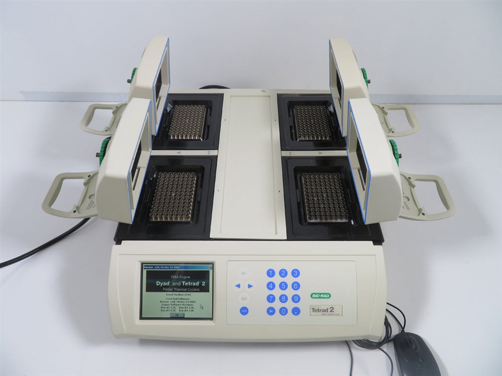 Bio Rad DNA Engine Tetrad 2 Thermal Cycler with 4 blocks