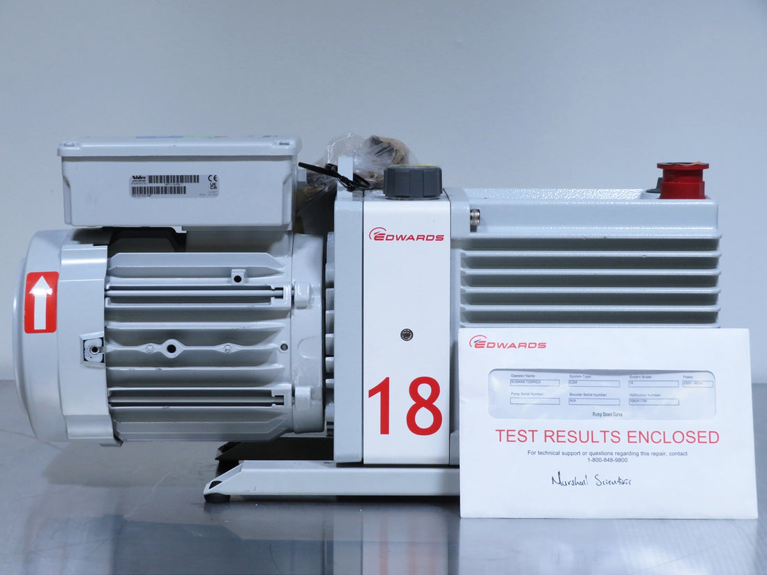 Edwards E2M18 Rotary Vane Vacuum Pump, Rebuilt