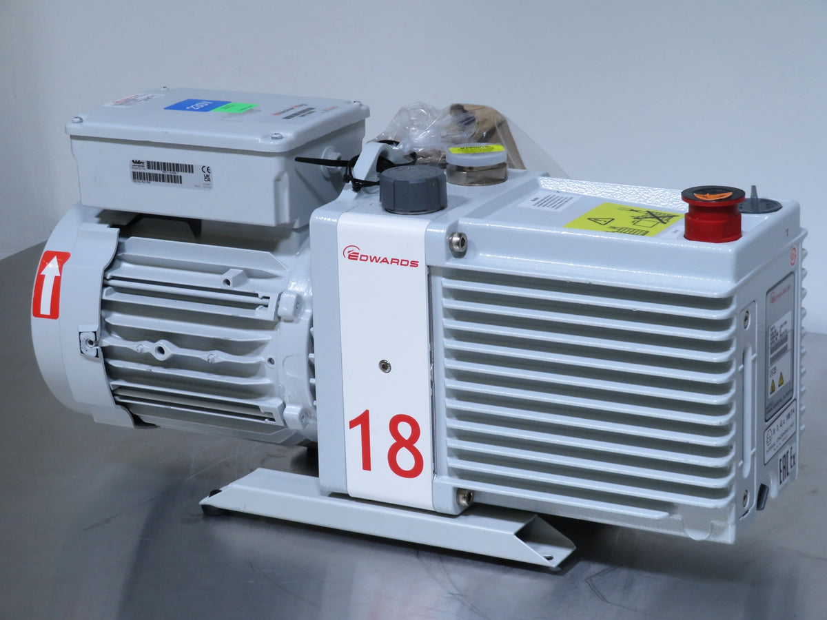 Edwards E2M18 Rotary Vane Vacuum Pump, Rebuilt
