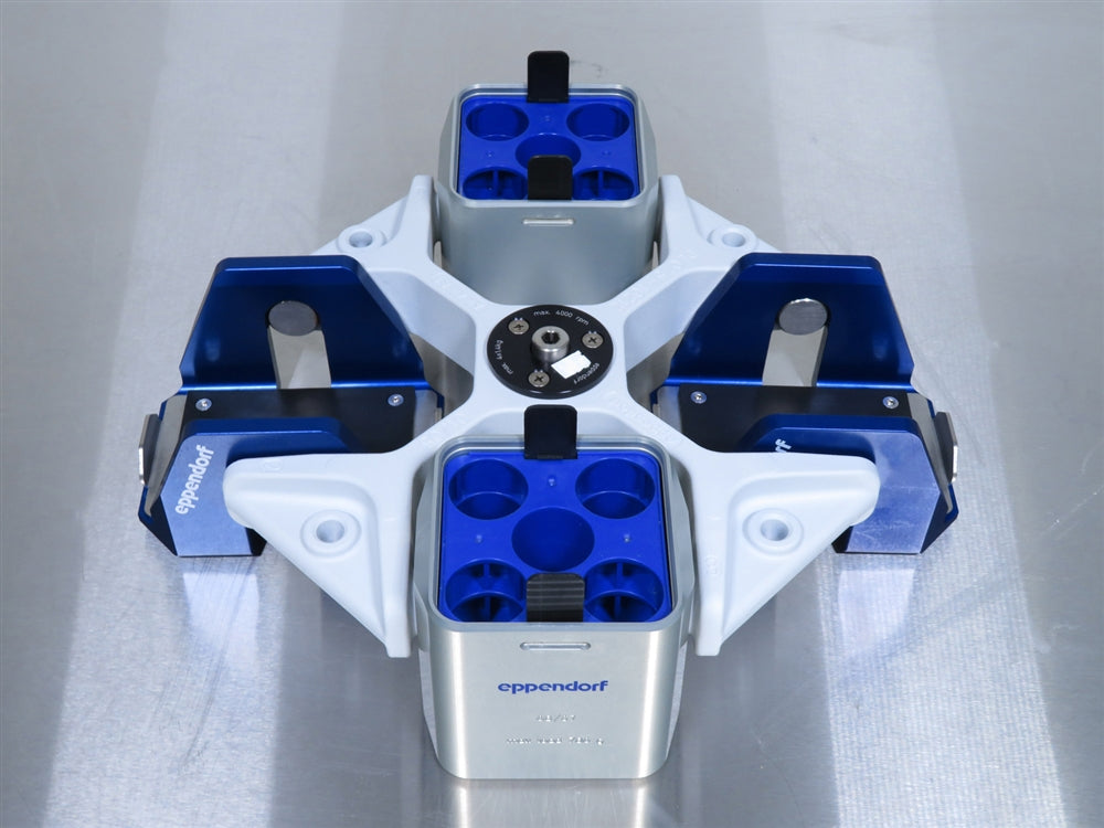 Eppendorf A-4-81 Rotor with 500ml Buckets and MTP Buckets