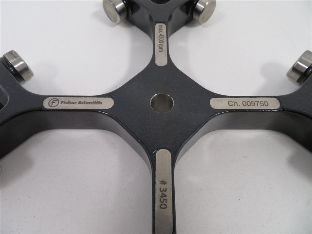 Fisher Scientific 75003450 Swing Bucket Rotor w/ 75003451 Round Buckets