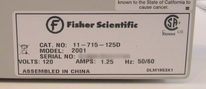 Fisher Scientific Digital Dry Bath, catalog # 11-715-125D