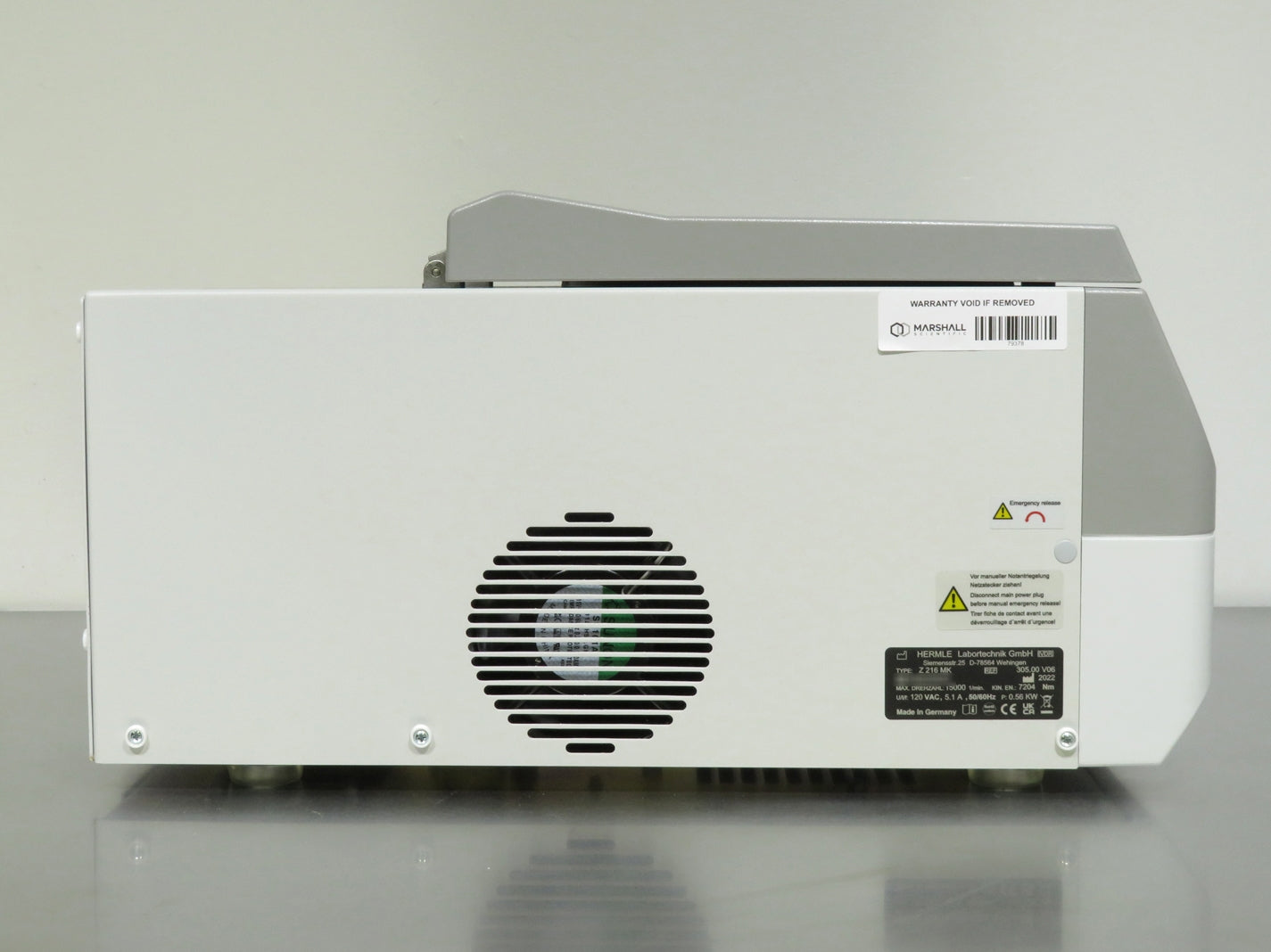 Hermle Z216 MK Refrigerated Centrifuge