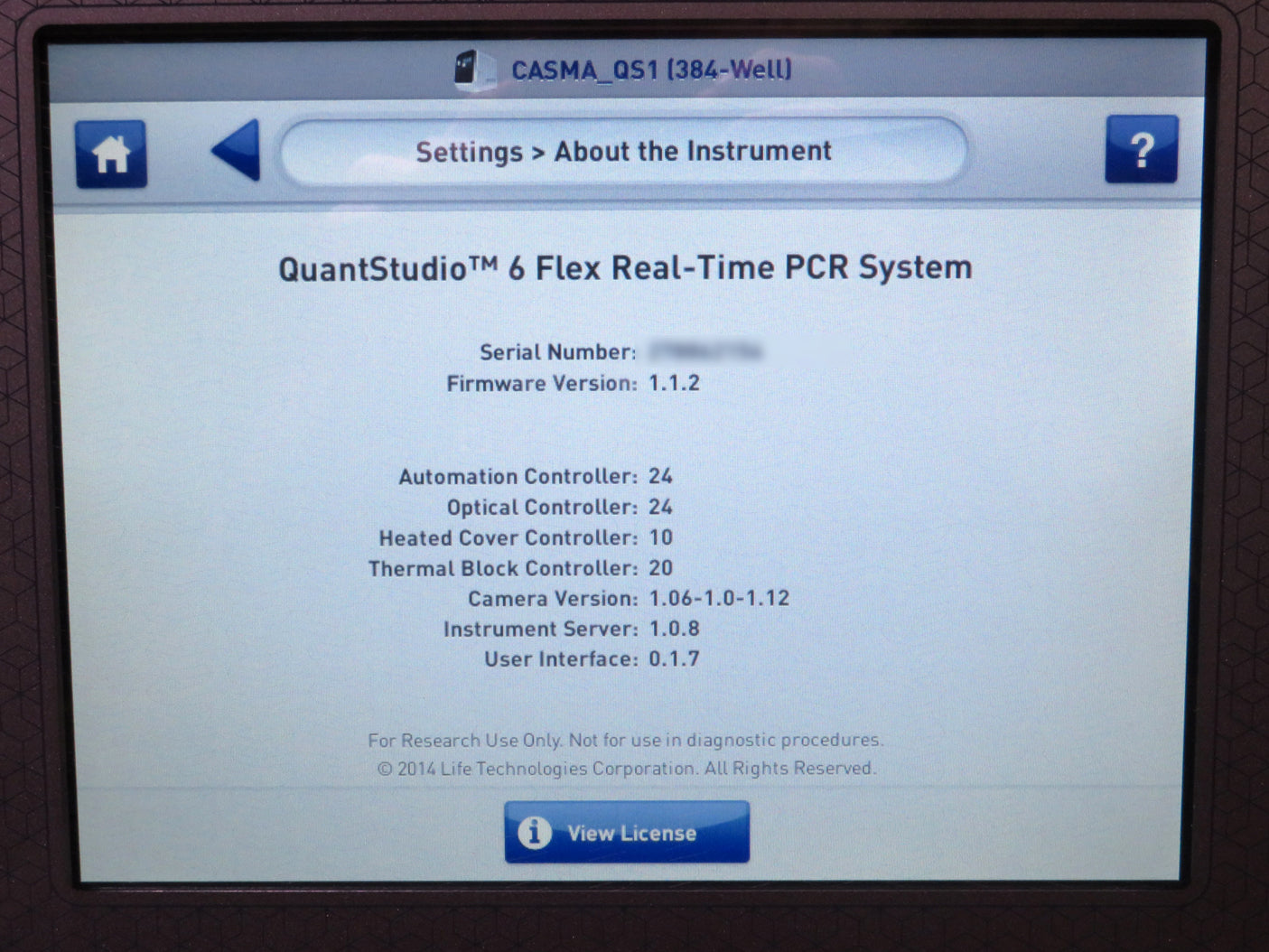 Applied Biosystems QuantStudio 6 Flex Real-Time PCR System w/ 384-Well Sample Block