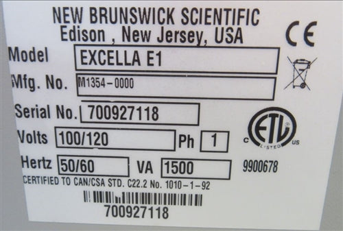 New Brunswick Excella E1 Orbital Shaker