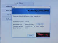 Thermo Scientific NanoDrop 2000 Spectrophotometer thumbnail 3