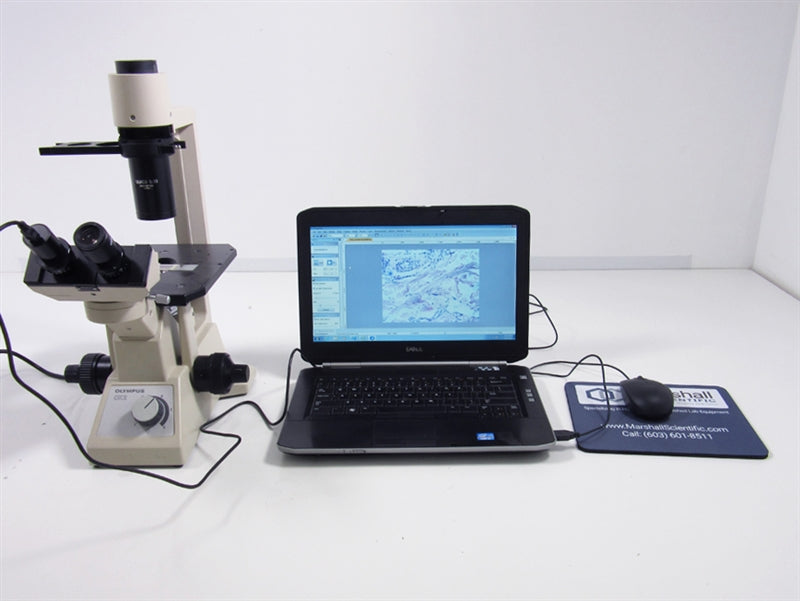 Olympus CK2 Phase Contrast Microscope w/ Computer & Imaging Software