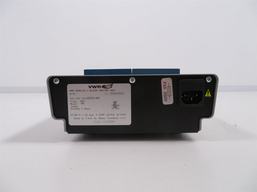 VWR Analog 4 Block Heater, cat# 12621-116