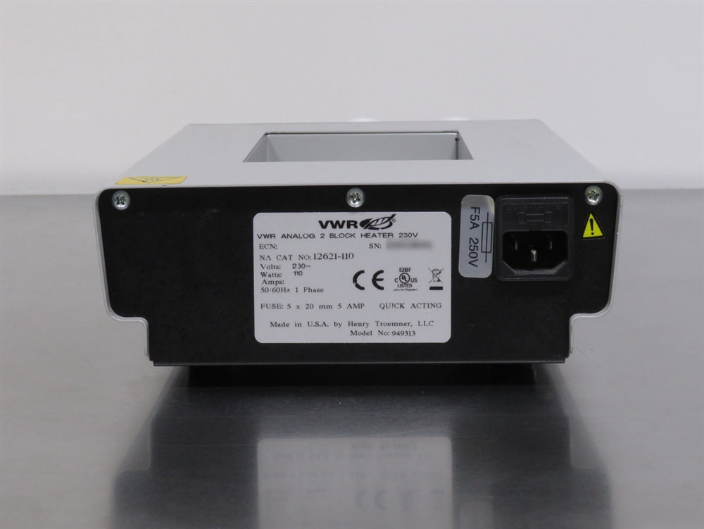 VWR Analog Dual Heat Block, Cat. #: 12621-110, 230V