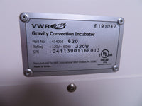 VWR Gravity Convection Incubator, Cat # 414004-620 thumbnail 7